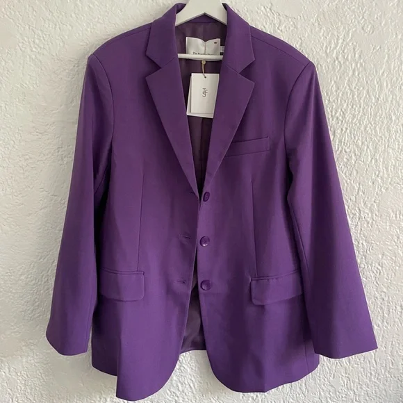 THE FRANKIE SHOP NWT Purple Marquesa Blazer - XS/S - Picture 6 of 7